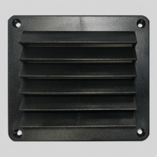 Rejilla fija ABS 14,3x12,5 negra