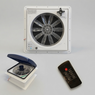 AIREADOR 35 X 35 Extr/Ventil12V c/control y sensor lluvia