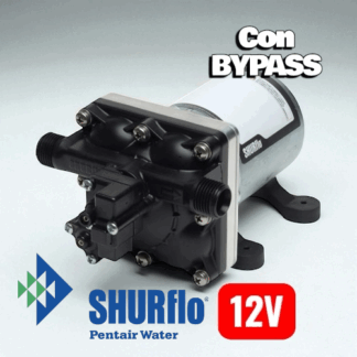 Bomba SHURflo 4008-101-A65 12v 11.3l/min con BYPASS